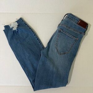 Hollister Blue Distressed Skinny Jeans